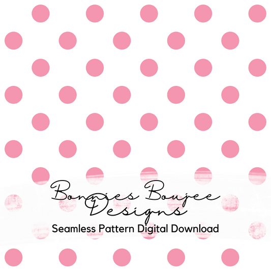 White with Pink Polka Dots Seamless File