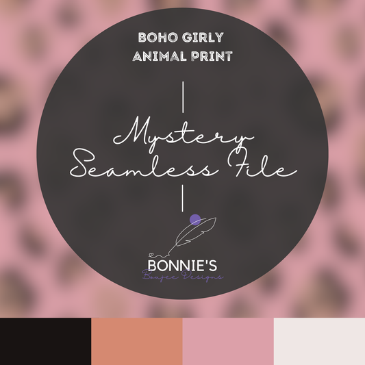 Mystery File Boho Girly Animal Print Seamless File