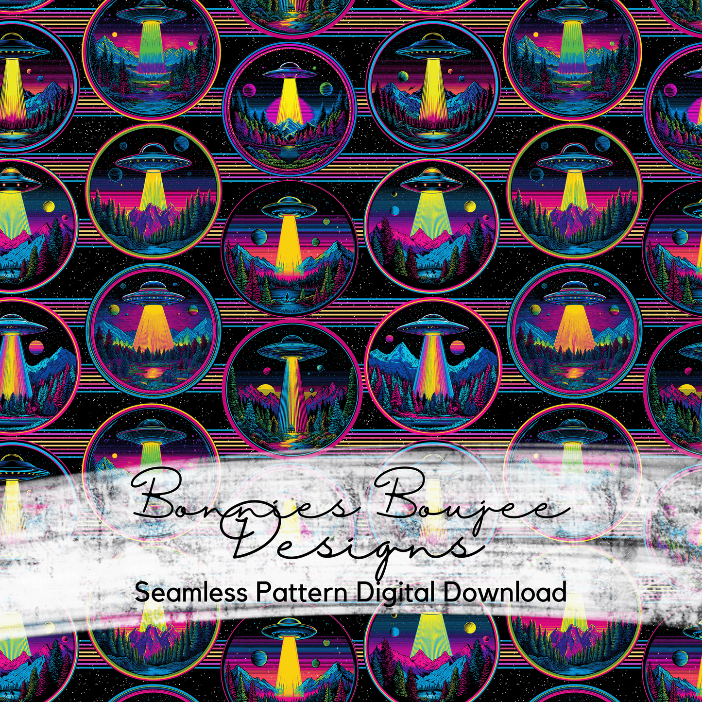 Neon Boy SciFi Alien Design Seamless File