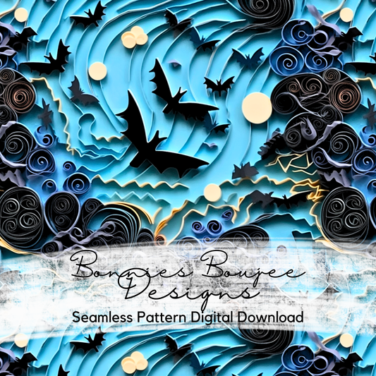 10 Seamless Paper Abstract Quilling Patterns (2672653)