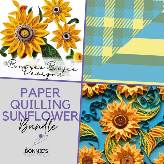 Paper Quilling Sunflower Bundle Purchase