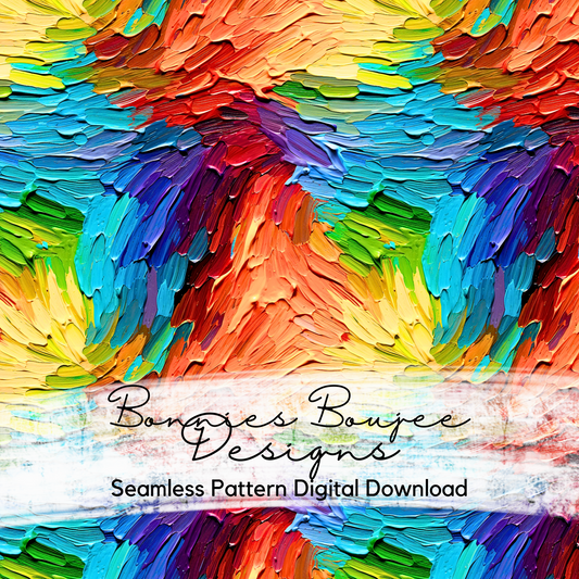 Rainbow Finger Paint Seamless File