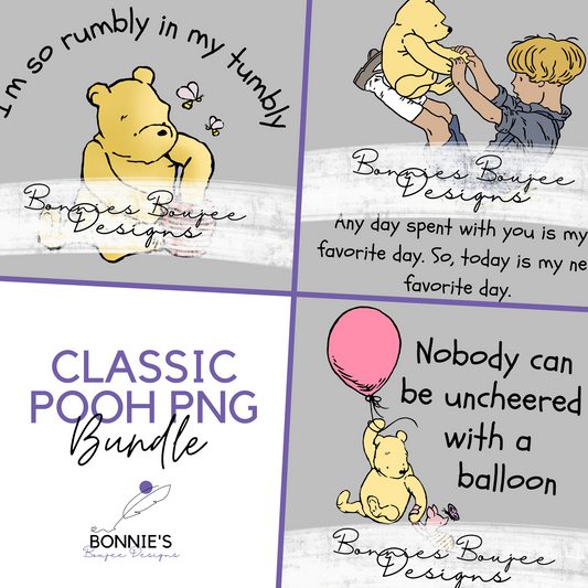 Classic Pooh PNG Bundle Purchase
