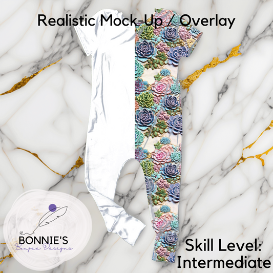 Mock-Up OG Romper from RSD on Marble Background