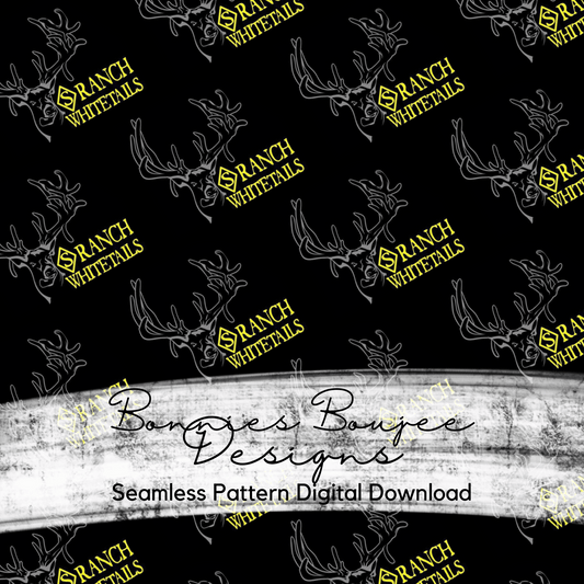 Ranch Whitetails Logo Diagonal Seamless File
