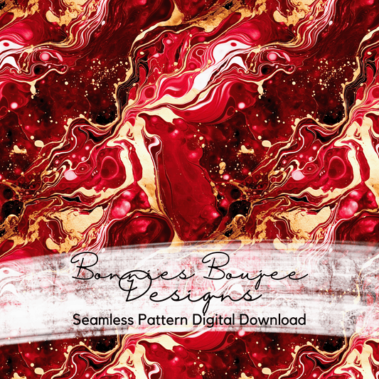 Red and Gold Marbled Seamless File