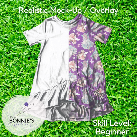 Mock-Up of SMD Victoria Dress on Grass Background