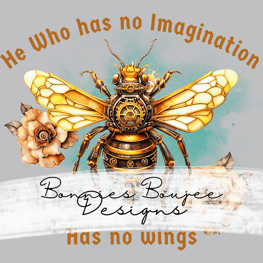 Steampunk Bee Inspirational - Sub PNG - Coordinating