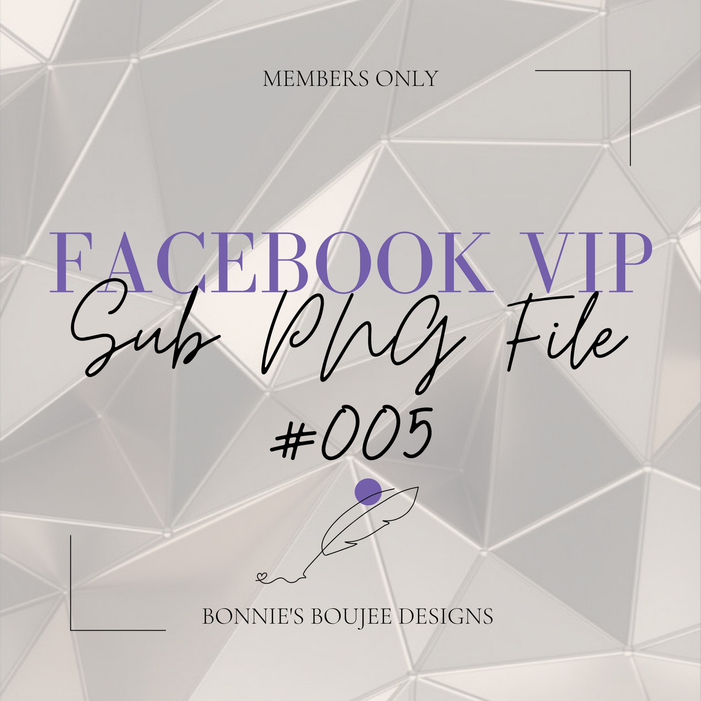 Facebook VIP Sub PNG #005