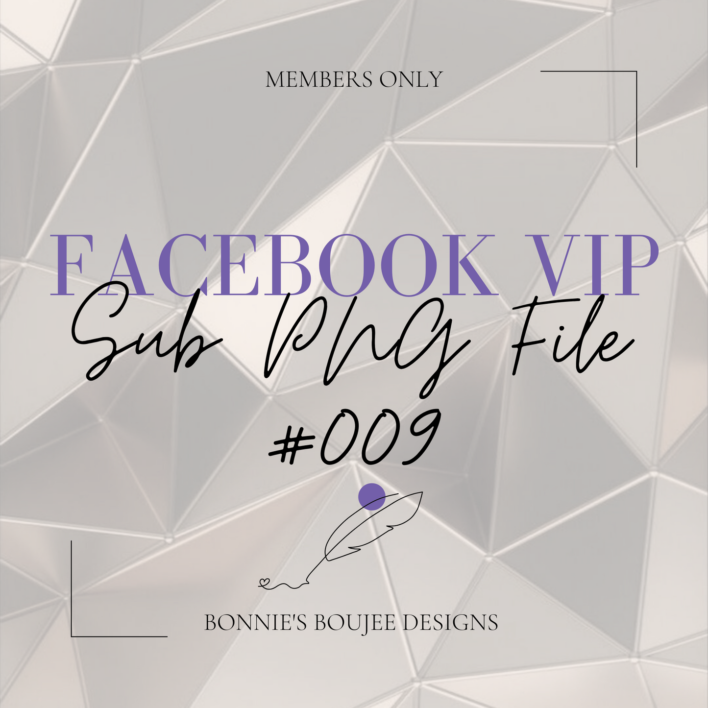 Facebook VIP Sub PNG #009