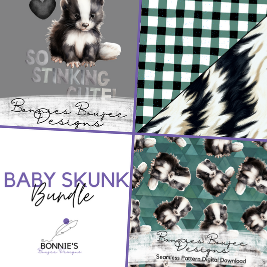 Baby Skunk Watercolor Bundle Purchase