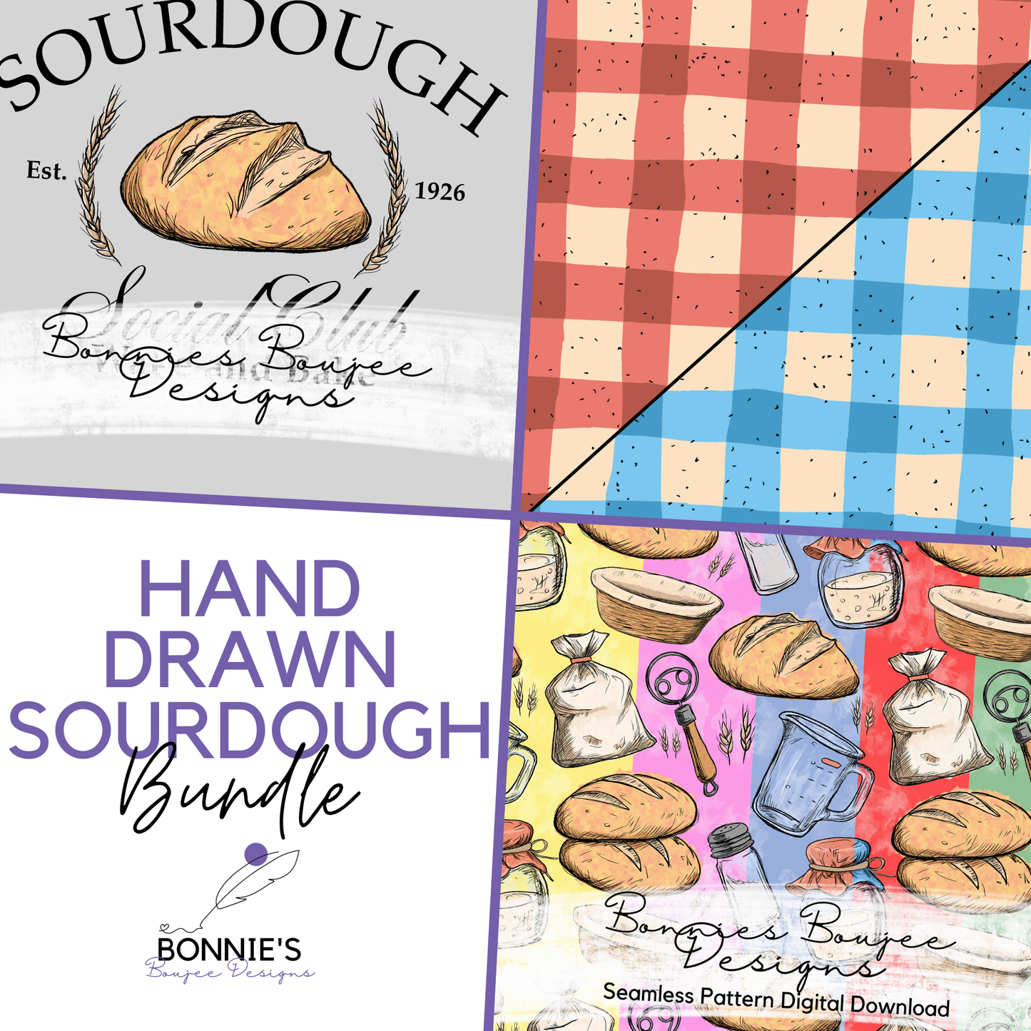 Sourdough Social Club Hand Drawn Bundle Purchase