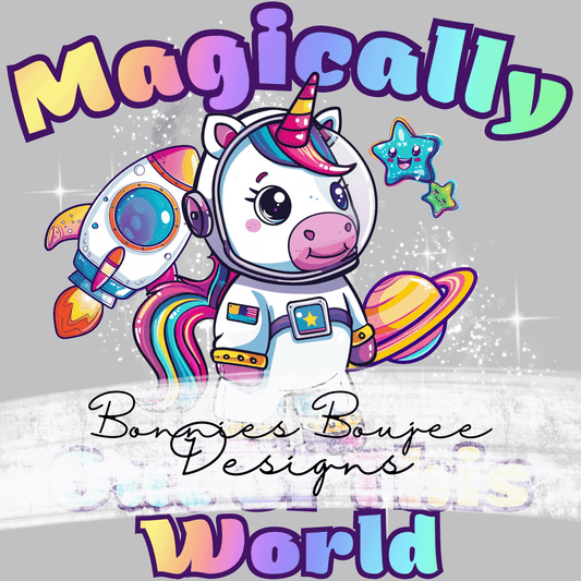 Space Unicorn Magically Out of This World Sub PNG - Coordinating