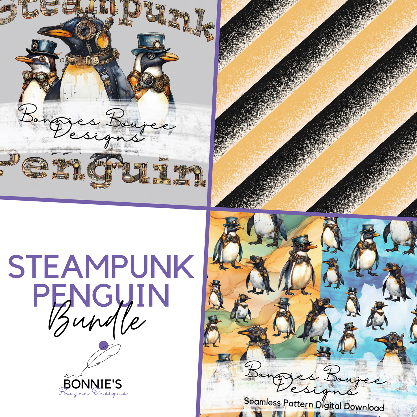 Steampunk Penguin Bundle Purchase