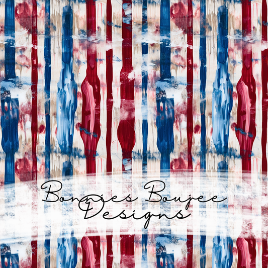 Red, White and Blue Painted Stripes Seamless File