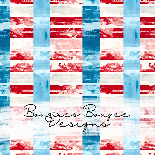 Red, White and Blue Painted Marble Stripes Seamless File