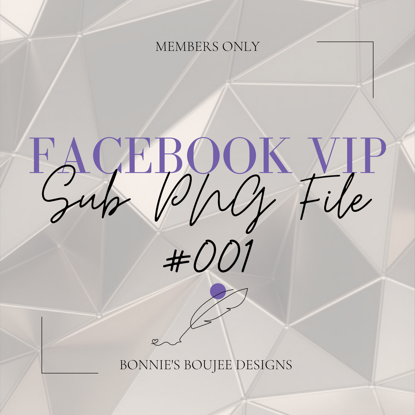Facebook VIP Sub PNG #001