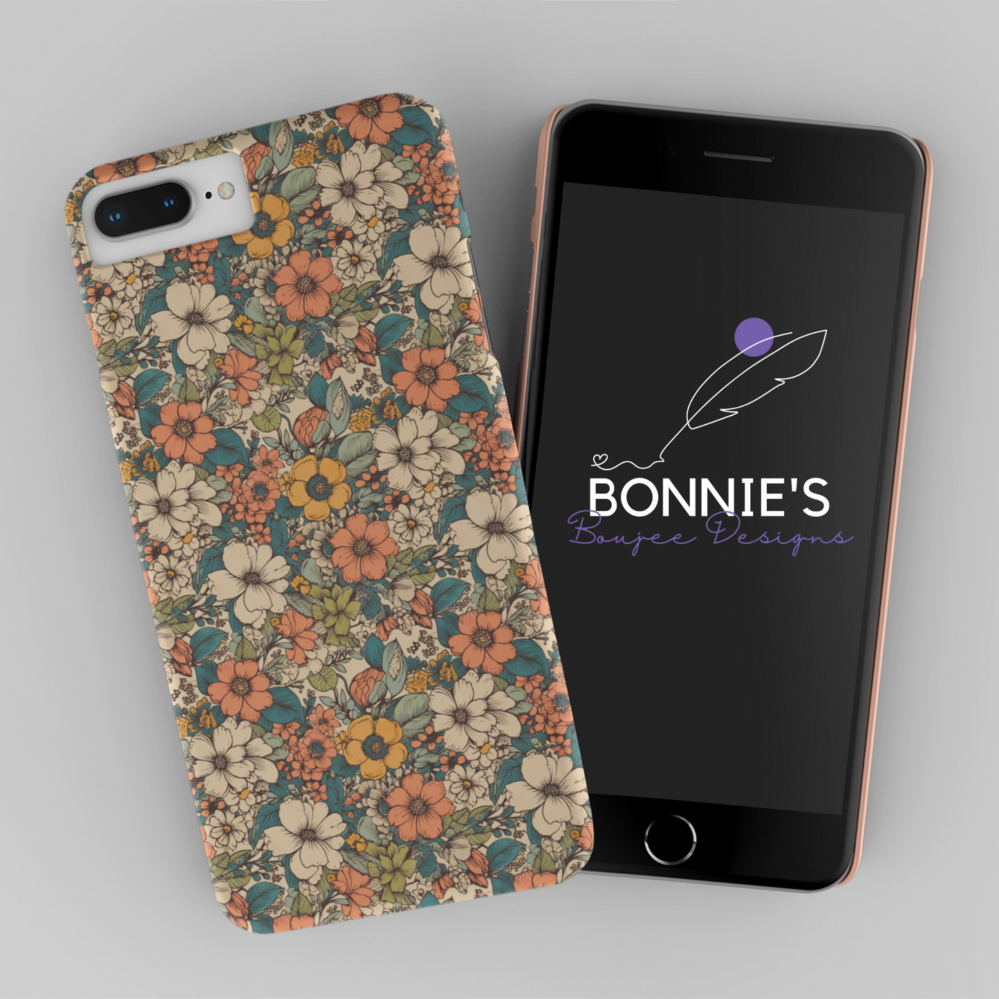 Fall Flowers Boho Girly Colors Seamless File