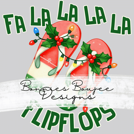 Holiday Flipflops Sublimination PNG Coordinating