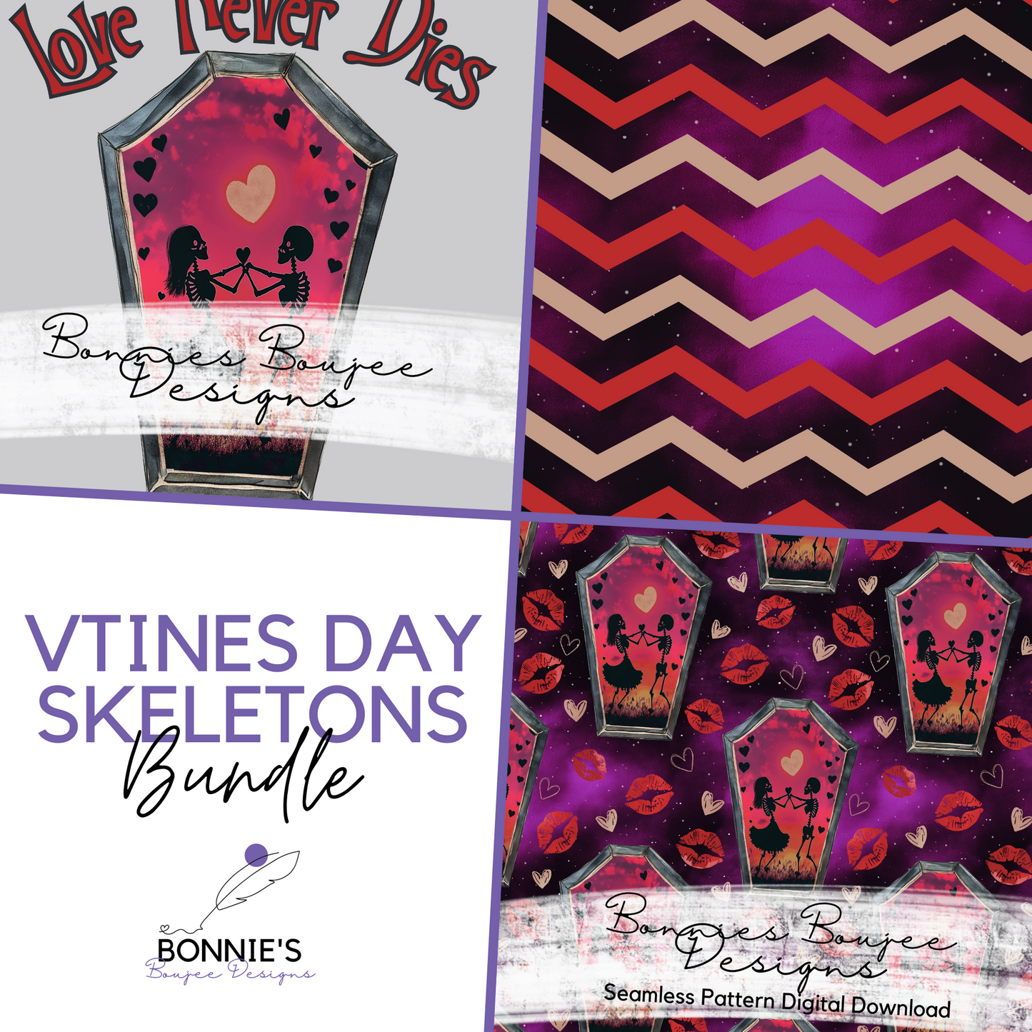 Love Never Dies Valentine's Day Skeleton Bundle Purchase