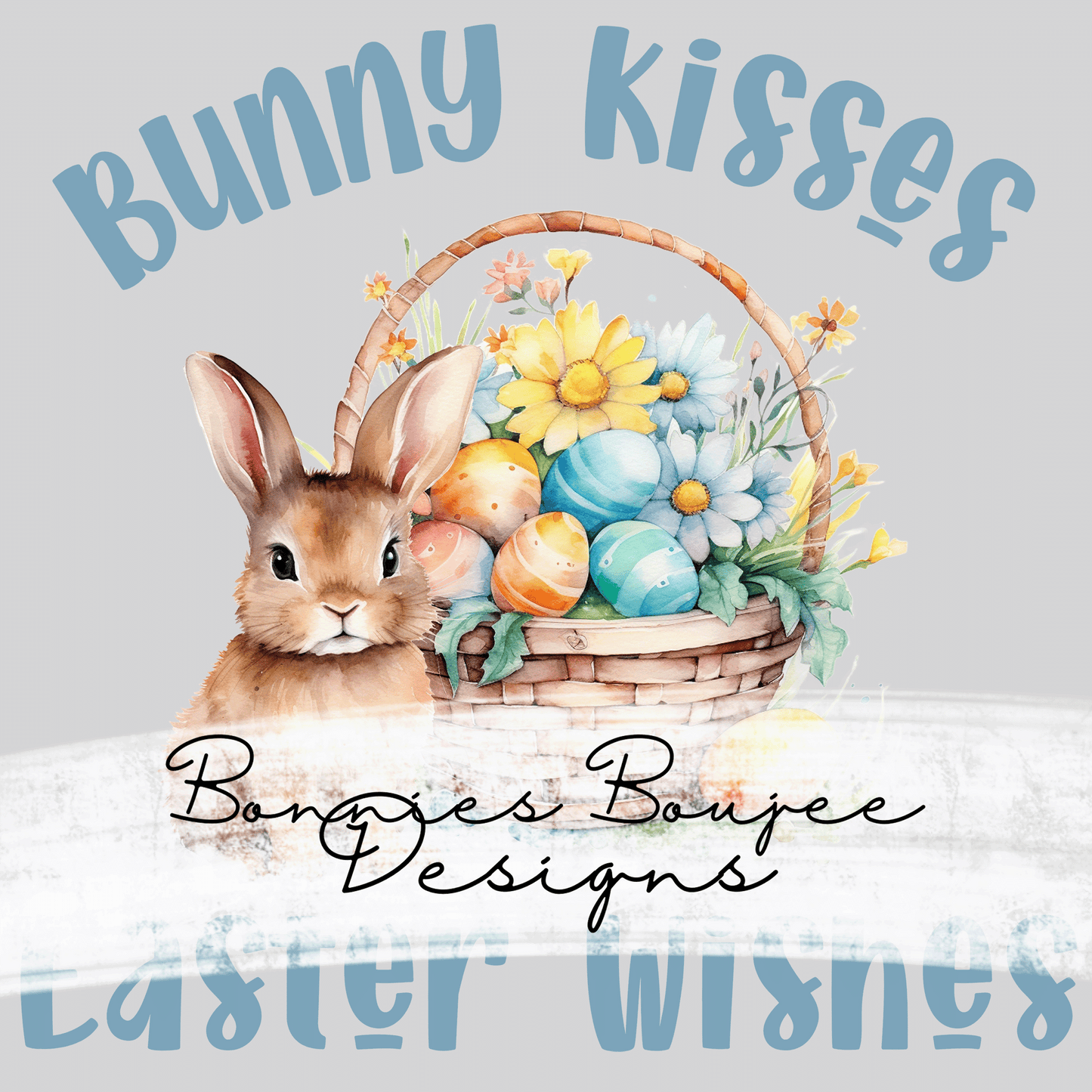 Watercolor Bunny Kisses - Sub PNG - Coordinating