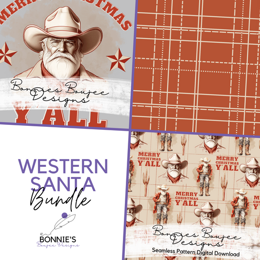 Western Cowboy Santa Bundle Purchase