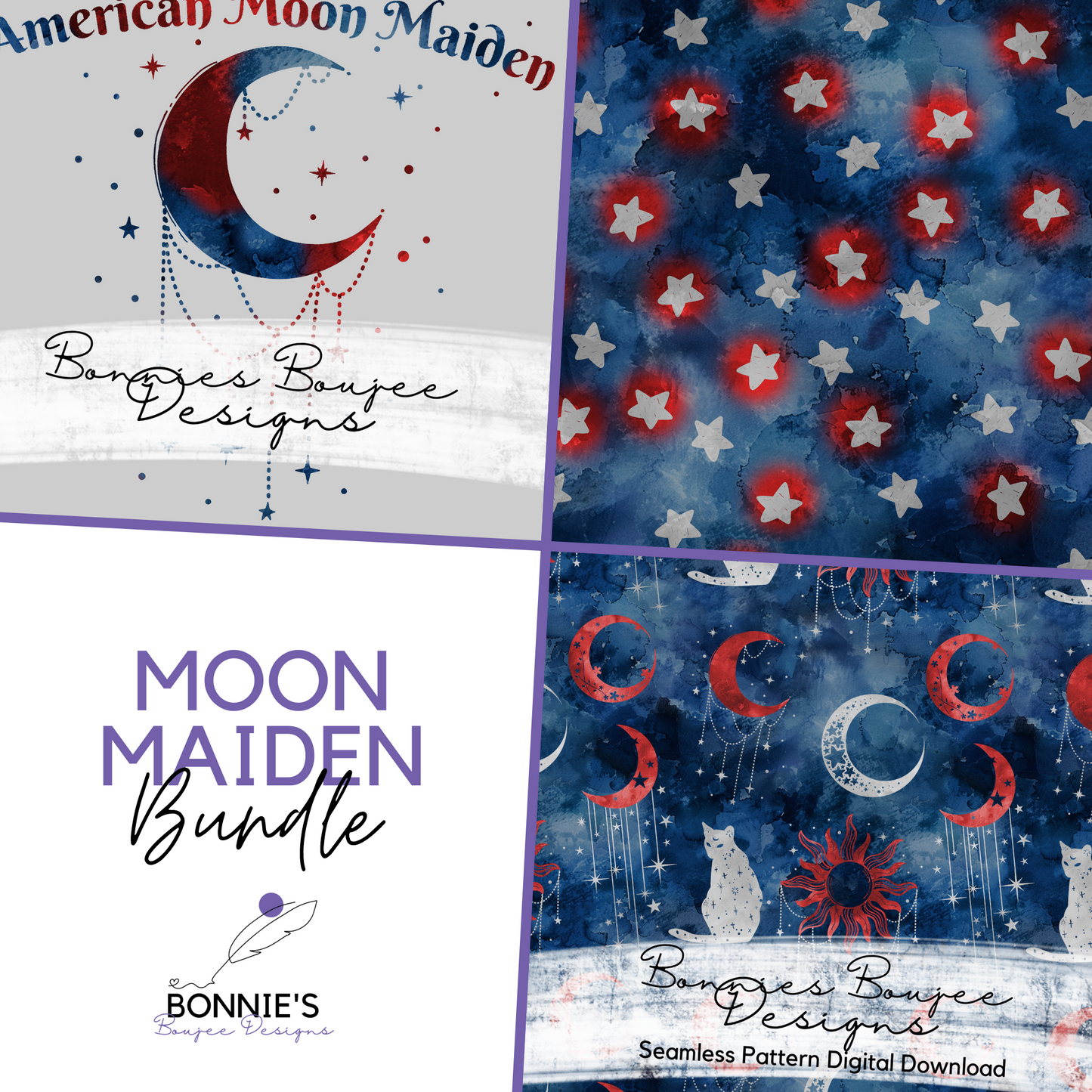 Moon Maiden Watercolor Bundle Purchase