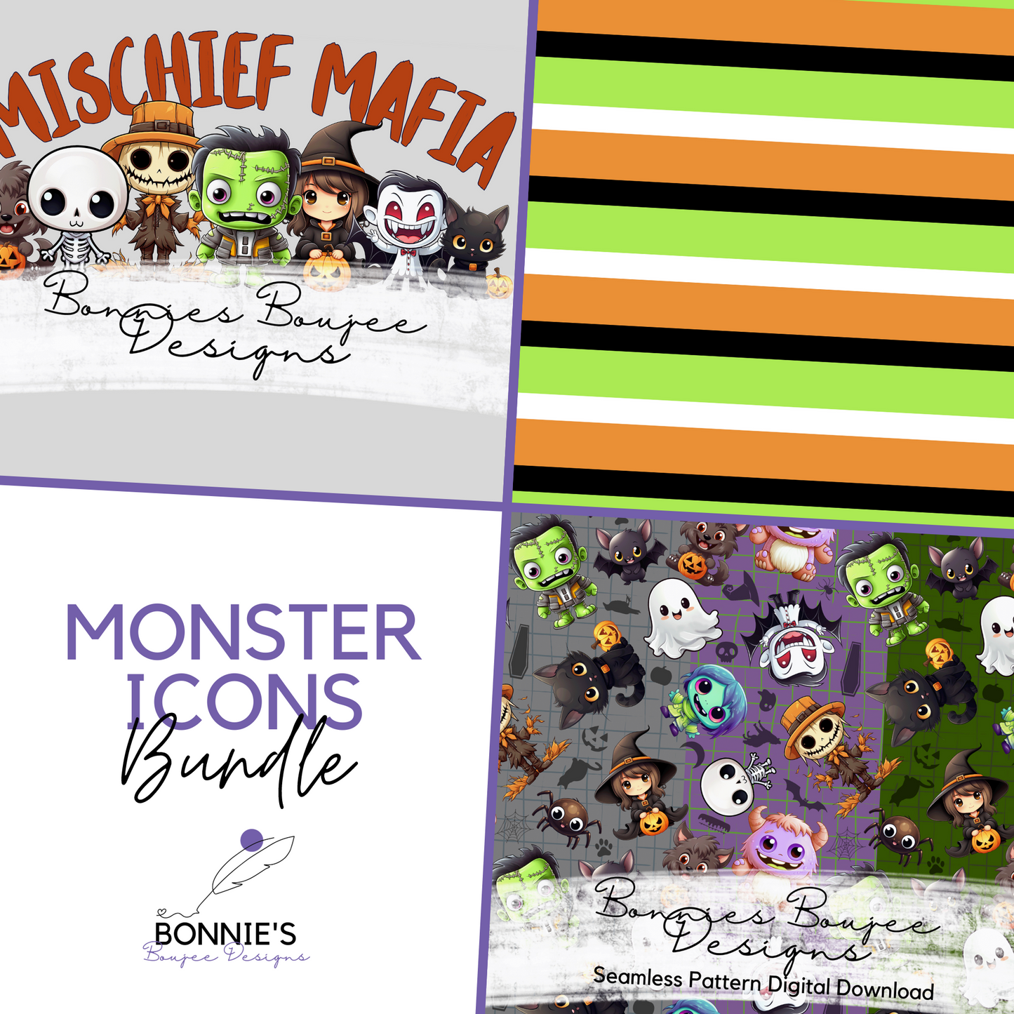 Halloween Monster Icons Bundle Purchase