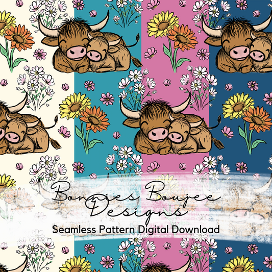 Hand Drawn Mystery Animal Seamless File - Multiple Colorways